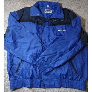 Volvo Men’s Turning Point Rain Jacket 3xl Dark Blue Black 100% Nylon